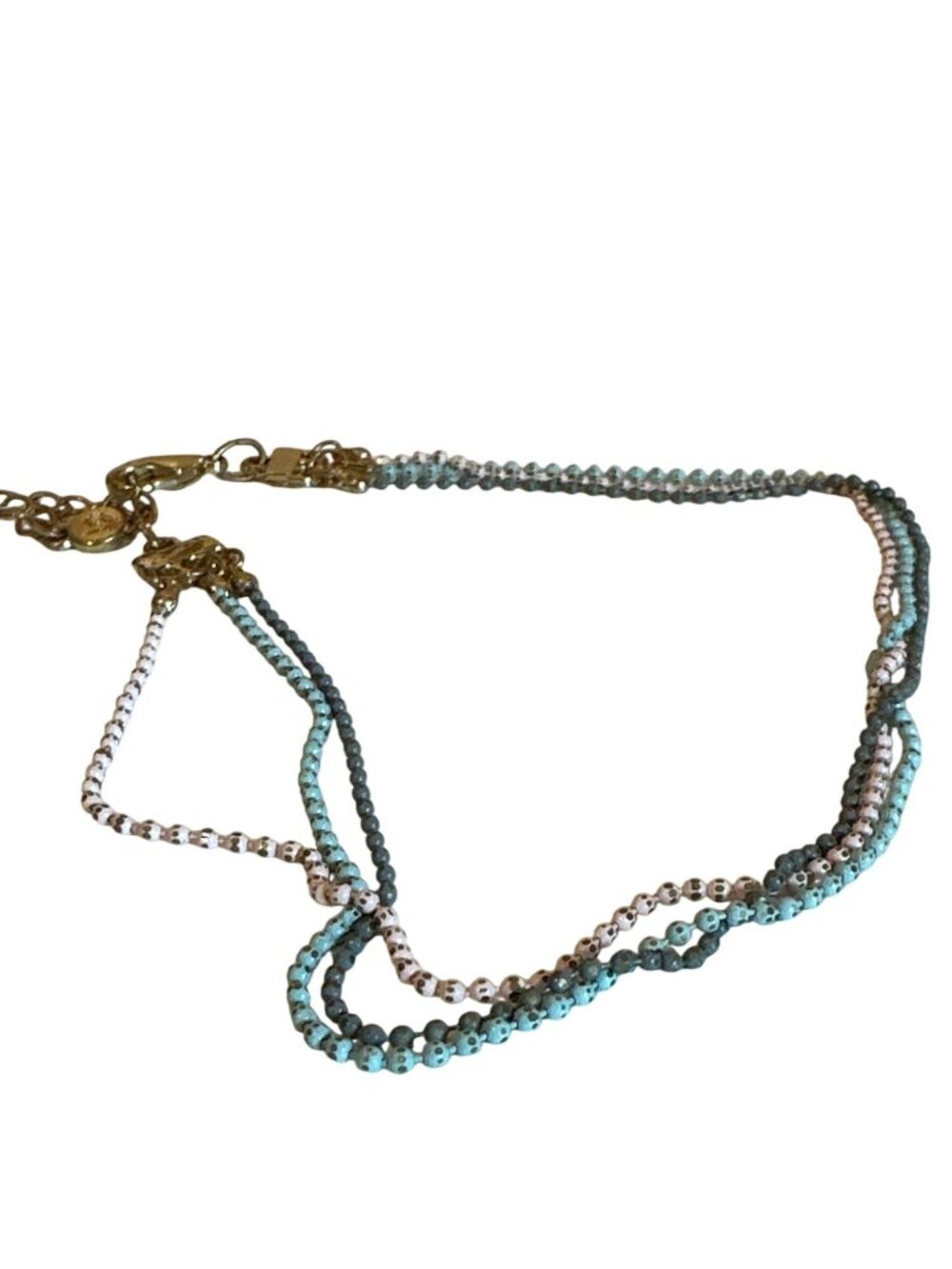 Lauren Conrad Layered Chain Bracelet Pastel Colors Adjustable Dainty 12"